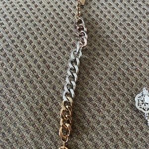 Vintage Luva J 3 Tone Chain Bracelet